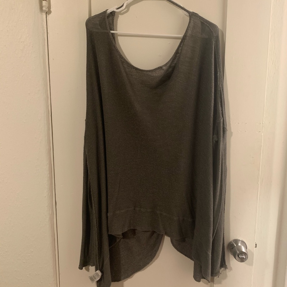 Open back free people sweater